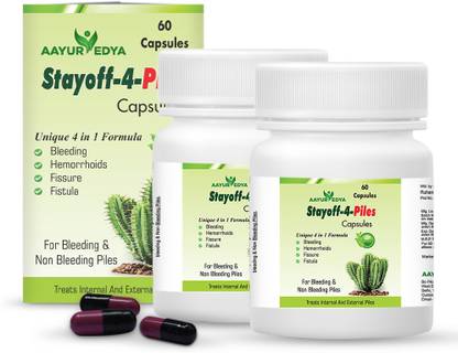 aayurvedya Stayoff-4 Piles, Ayurvedic Solution to Piles/Hemorrhoids/Itching/Fissure/Fistula