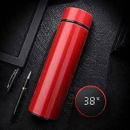 Trandyi Hot & Cool Double Wall LED Indicator Display Temperature Water Bottle RED19 500 ml Bottle