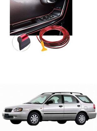 PROEDITION Car Interior Moulding Trim Car Decorative Filler Insert Strips A130 Matte, Glossy, Chrome Maruti Baleno Rear Garnish