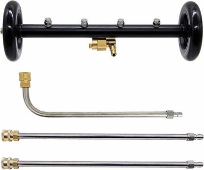 PARTHVI Dual-Function 16 Inch Surface Cleaner with 3 Pieces Extension Wand Spray Gun