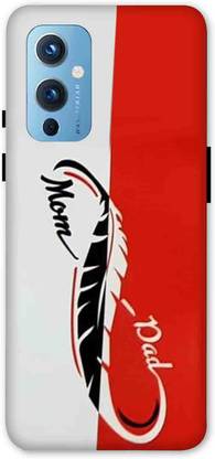 NDCOM Back Cover for OnePlus 9 Pro Mom Dad Decal Printed