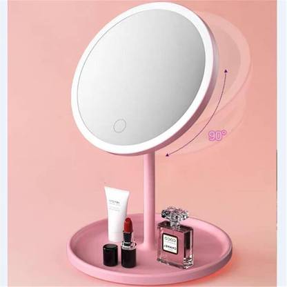 jstbuy LED Makeup Mirror with Storage Tray Professional