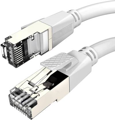 Fedus LAN Cable 10 m Cat8 Ethernet Cable,10 Meter 32.8 Feet Pure Bare Copper Double Shielded Lan Wire