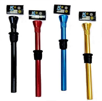 Sun Shop Set of 4 Metal Bong 6 cm Shooter with 10 Mm Bong Filter Aluminium Outside Fitting Hookah Mouth Tip