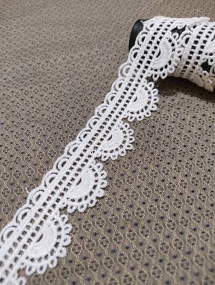 Emrish Trending Crochet Lace Border Material Qty 9 Meter Lace Reel