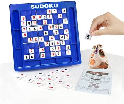 ALLAMWAR Sudoku Board Game Number Cubes Table Game Educational Math Leaning Puzzle Toy