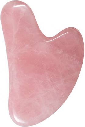 ZUBYCRYSTALS ROSE QUARTZ GUA SHA FACE MASSAGE TOOLS ANTI AGING, TIGHTEN SKIN, MANUAL MASSAGE STONE FOR ANTI AGING Massager