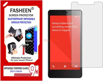 Fasheen Tempered Glass Guard for REDMI NOTE (Flexible Shatterproof)
