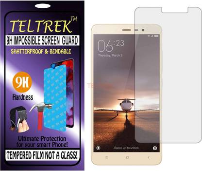 TELTREK Tempered Glass Guard for XIAOMI REDMI NOTE 3 PRO (Flexible Shatterproof)