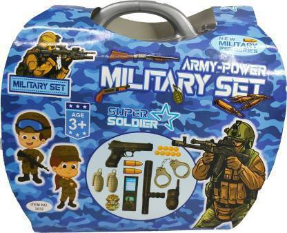 manish Army Power Military Set In Suitcase With Gun|PUBG Game Set For Kids Armor Sets