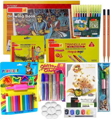 anjanaware Celebration Kit| Painting Kit |Clay Set For Kids| Art Set | Colours Set For Kids