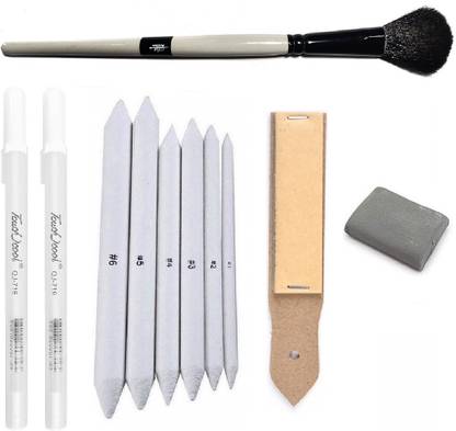 Craftacious Art Kit for Drawing/Sketching; Ideal tools for Shading, Smudging & Highlighting.