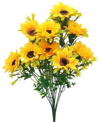 WISH AND WILLOW Yellow Sunflower Artificial Flower