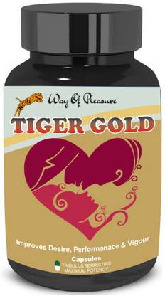 Way Of Pleasure Tiger Gold 60 Capsule 100% Ayurvedic For Men