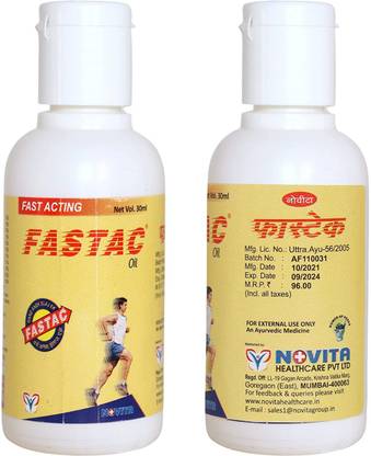Novita Fastac Oil_Pack of 2, External Pain Relief