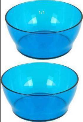 TUPPERWARE Polypropylene Serving Bowl Microwave Safer Clear Bowl Each 990ml (Pack of 2)