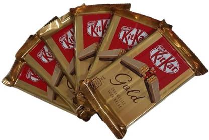 NESTLE Kit Kat Gold Caramel 4 Finger BAR 6 X 41.5g Original Limited Edition, Chocolate Bars