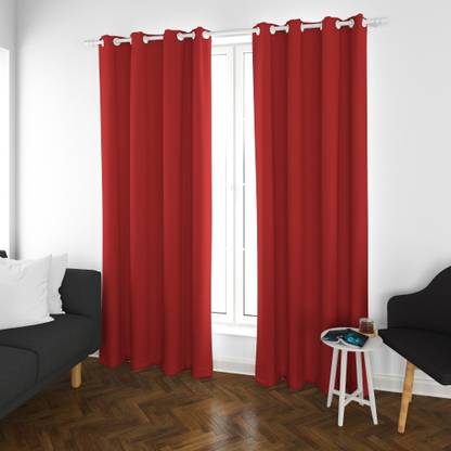 Parda Online 152 cm (5 ft) Polyester Blackout Window Curtain Single Curtain