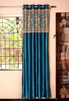 Parda Online 213 cm (7 ft) Jacquard Room Darkening Door Curtain Single Curtain