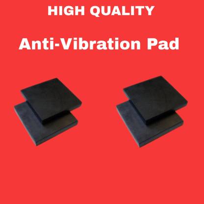 Pooja Rubber Industry PRI Anti-Vibration Rubber PAD (6 inch x 6 inch x 1 inch) Pack of 4 Table Legs Bed Legs