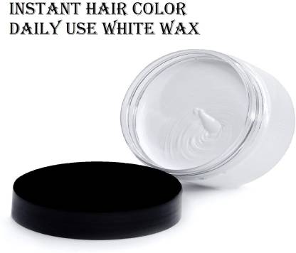 imelda Instant Hairstyle Temporary Hair Color White Wax for Men and Women , WHITE