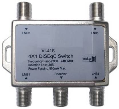 Divinext DiSEqC Switch Full HD Satellite LNB Multi-Switch 4 in 1 Solid SD-417 0 Ports 10 Mbps Unmanaged Network Switch