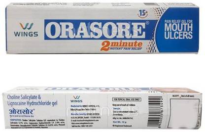 Orasore INSTANT PAIN RELIEF Mouth Ulcer Gel (Pack of 3)