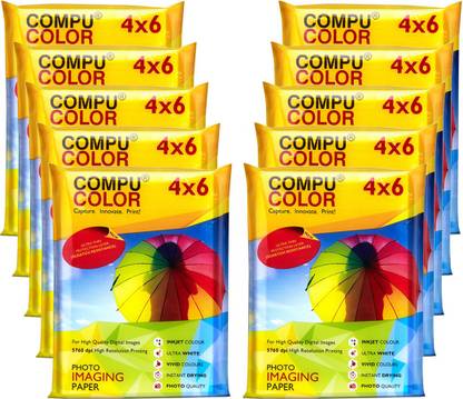 COMPU COLOR RESIN COATED TRUE Photo Lustre Photo Paper 275GSM Unruled 4x6 Inch 275 gsm Photo Paper