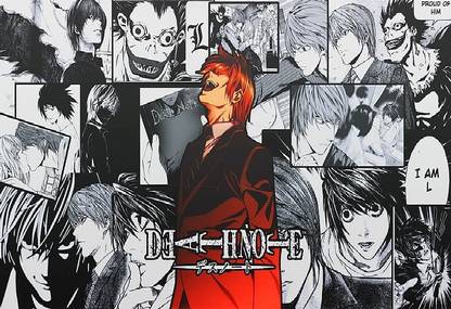 B6Rywd death note yagami light manga anime wallpaper Poster Paper Print