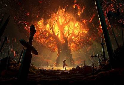1XcMPzLD world of warcraft battle for azeroth video games warcraft alliance wallpaper Poster Paper Print