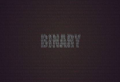 59rgLZmB minimalism digital art binary numbers wallpaper Poster Paper Print
