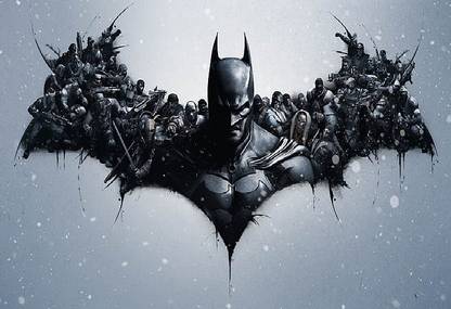 qM5DvP96 batman batman logo video games batman arkham origins wallpaper Poster Paper Print