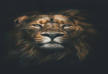 Njj0tPWn lion muzzle mane lo wallpaper Poster Paper Print