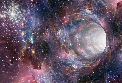 28GTKVdD wormhole time travel portal vortex Poster Paper Print