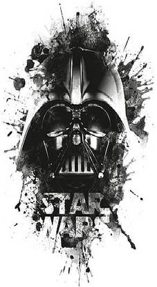 rybYVX60 darth vader logo black star wars wallpaper Poster Paper Print