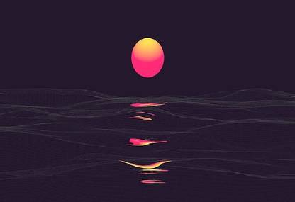 t4jhzynx landscape abstract vaporwave purple background wallpaper Poster Paper Print