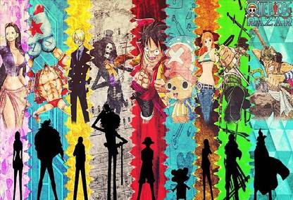 JnrGg27P anime one piece brook one piece franky one piece wallpaper Poster Paper Print