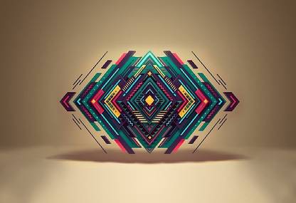 RCtR43vf 3d digital art abstract simple background wallpaper Poster Paper Print