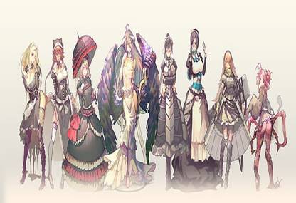 tTKLSYjb overlord anime albedo overlord shalltear bloodfallen wallpaper Poster Paper Print