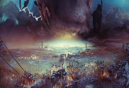 qR6DnjyM destiny 2 digital art artwork landscape wallpaper Poster Paper Print