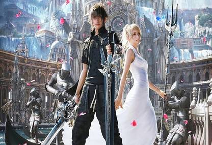 2ShzFNRg final fantasy xv video games noctis upscaled wallpaper Poster Paper Print