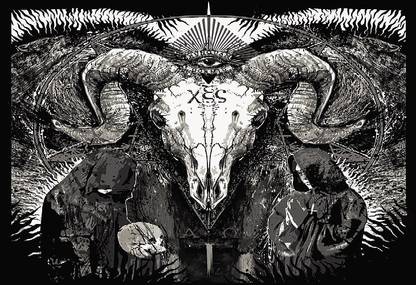 qMhSyBcx dark evil occult satanic wallpaper Poster Paper Print