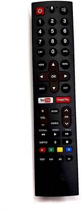 PP REMOTE (TEXT,FAV,AD,I/II-BUTTONS) FOR SMART LED WITH YOUTUBE GOOGLE PLAY BUTTONS COMPATIBLE TO VU / ONIDA LED.WORKS FOR SAME OLD REMOTE MODEL ONLY Remote Controller