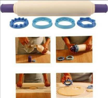 TUPPERWARE Pastry Rolling Pin for Baking Multicolor Length 45Cm,7.5Width (Pack of 1) Rolling Pin