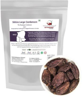 GiTAGGED Sikkim Large Cardamom, Badi Elaichi 200gm