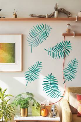 Asian Paints 45.72 cm Nature Palm Heaven Vinyl Wall Sicker Self Adhesive Sticker