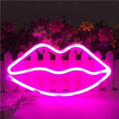 Home Decor X Lights Lip Shaped Neon Signs Led Neon Light Wall Decor For Room Home Decor Night Lamp
