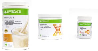 Herbalife Nutrition Formula 1 Banana 500 gram+ protein 200 gram+ Cinnnamon afresh 50 gram 3 set