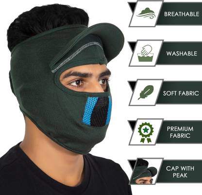 IM UNIQUE Multicolor Helmet Skull Cap for Men & Women