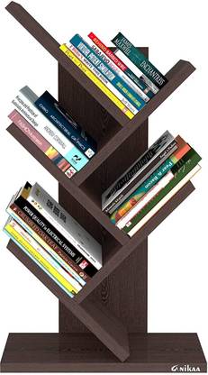 ANIKAA Engineered Wood Open Book Shelf